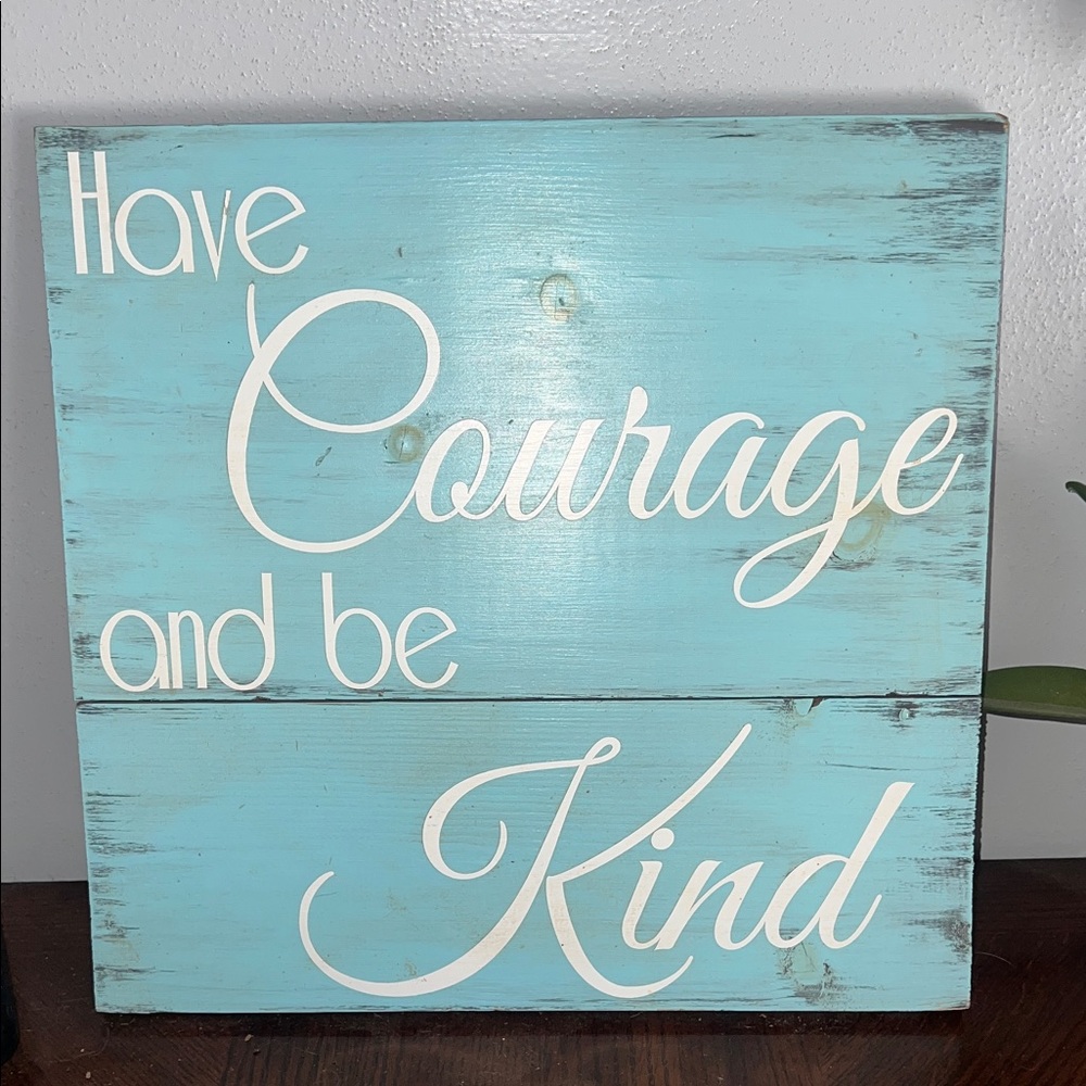 Blue and White Inspirational Wall Decor